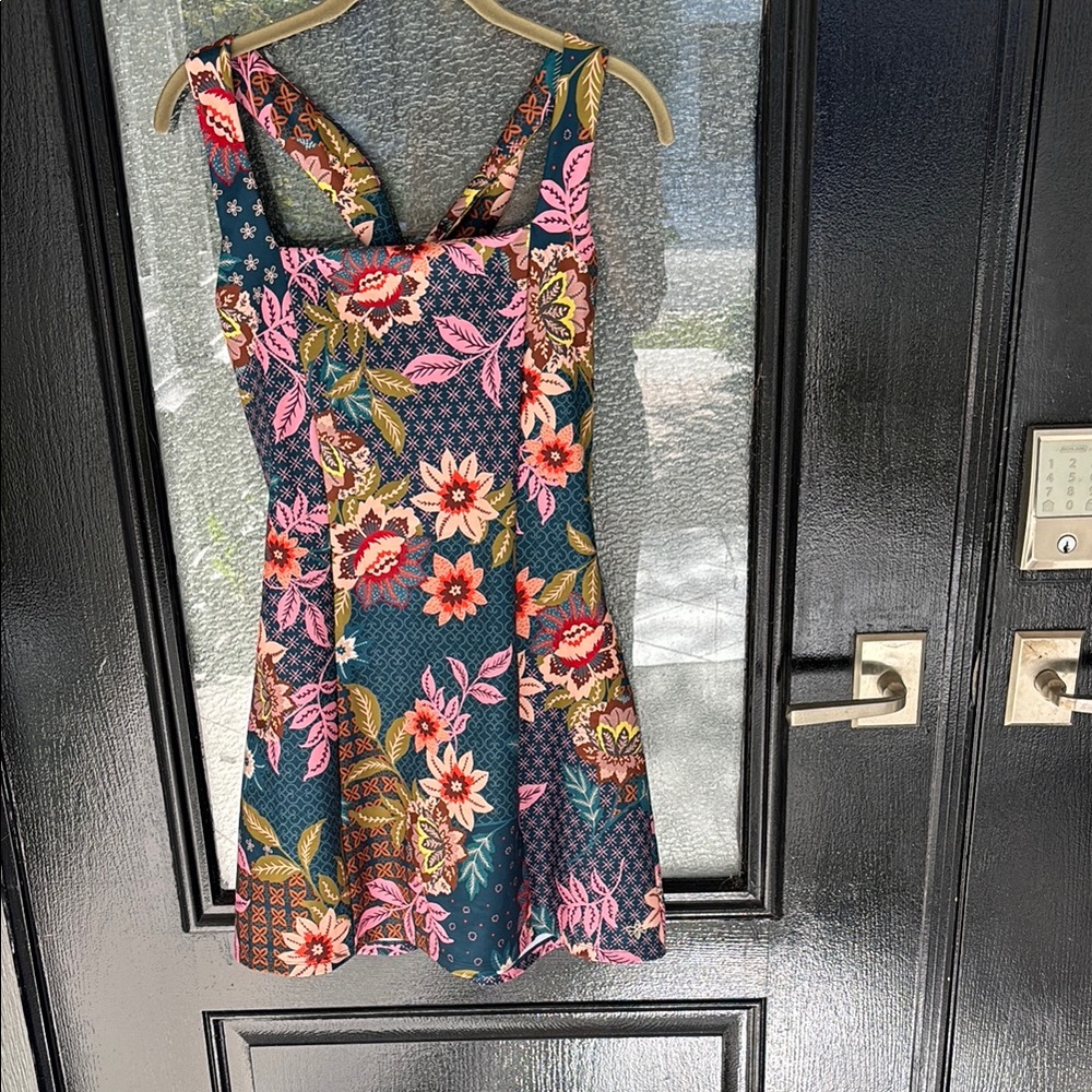 Johnny Was Pink Orange Sleeveless Sundress